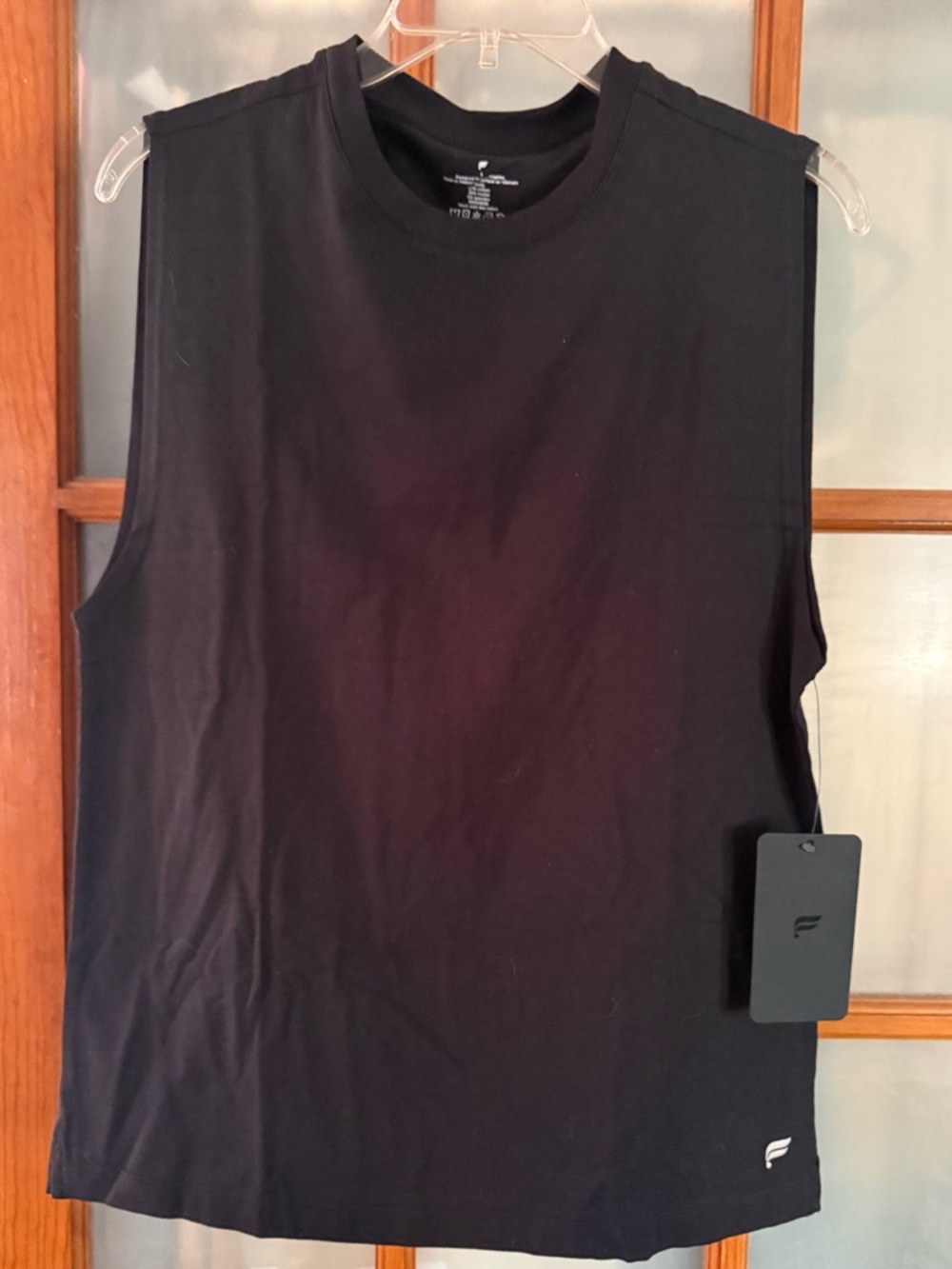 Fabletics Men's Black Sleeveless Muscle Tank - Picture 3 of 3